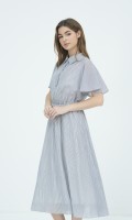 SIXDO Woven Flared Dress for Women